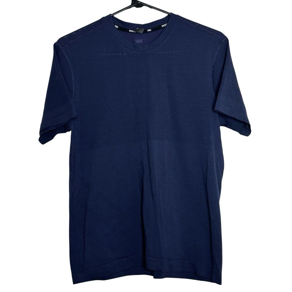 Rhone Mens Swift Short Sleeve Tee Size S (See Measurements) Navy Performance